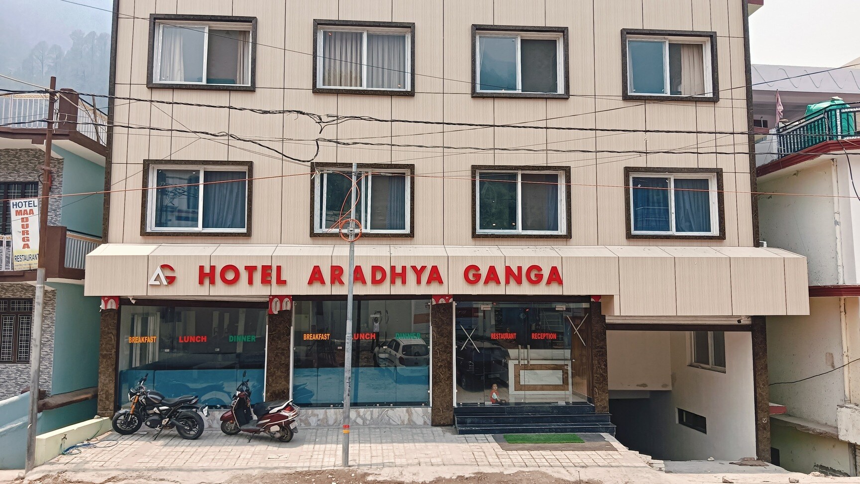 Best view of Hotel Aradhya Ganga hotel room, amenities, and facilities