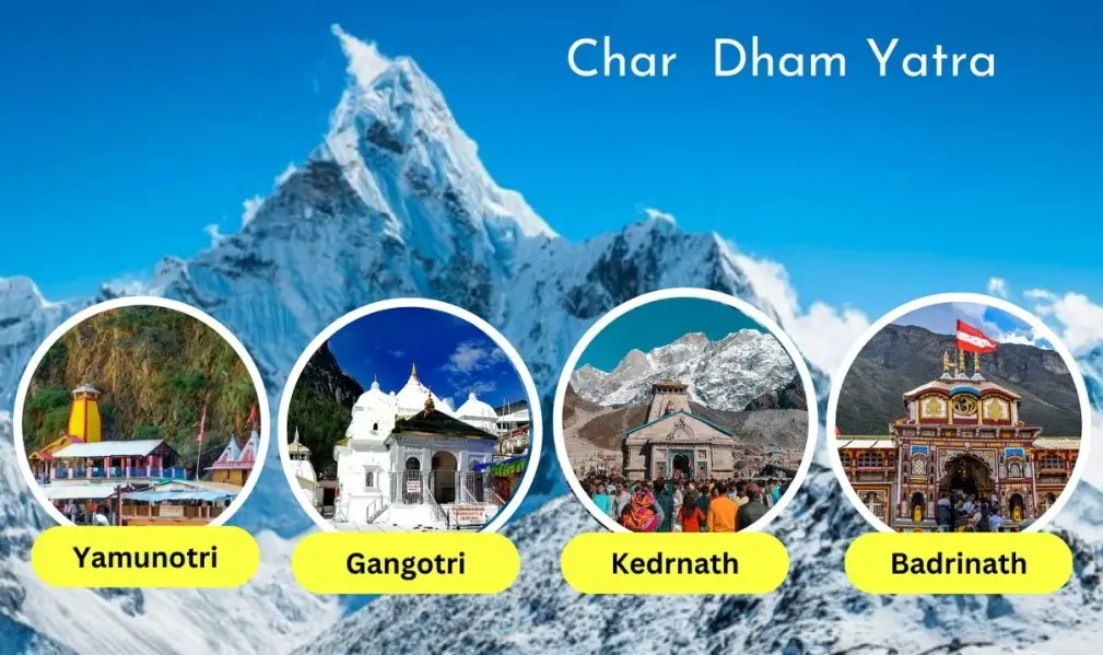Pilgrims visiting Kedarnath Badrinath Gangotri and Yamunotri temples