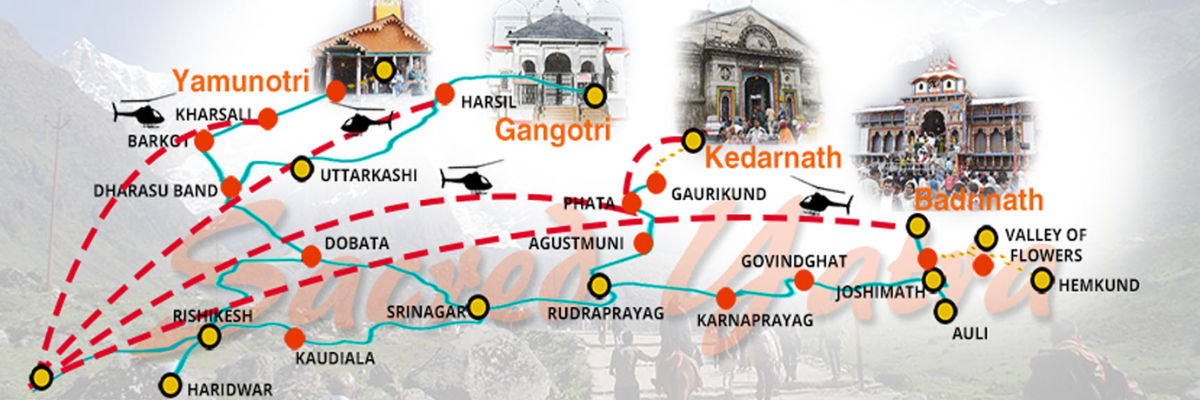 Char Dham Premium Yatra at ₹4,500 | 11N/12D Package Tour Package Banner