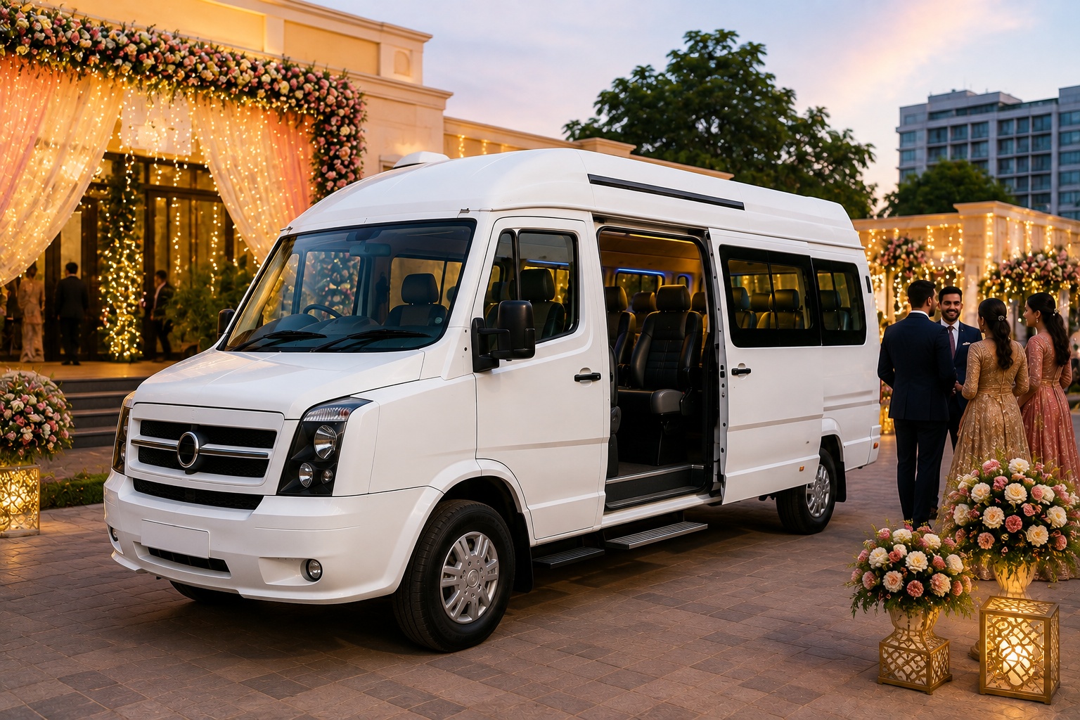 Tempo Traveller Hire in Delhi for Wedding and Event Travel
