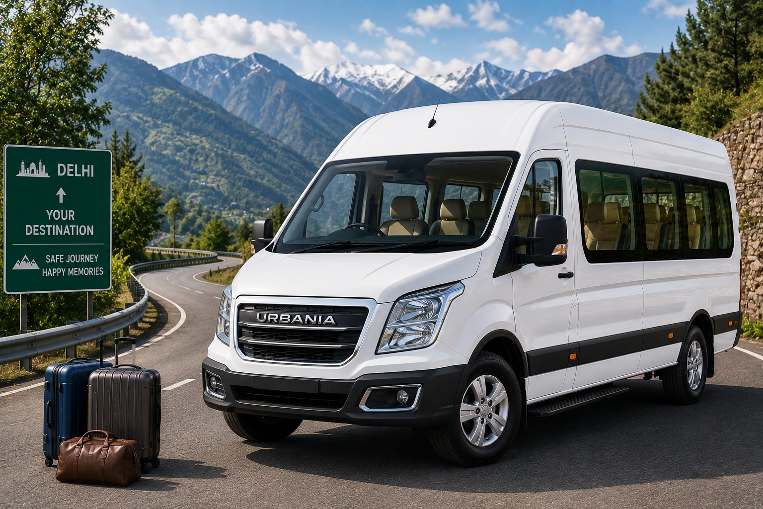 Urbania Tempo Traveller Rental in Delhi for Outstation Trips