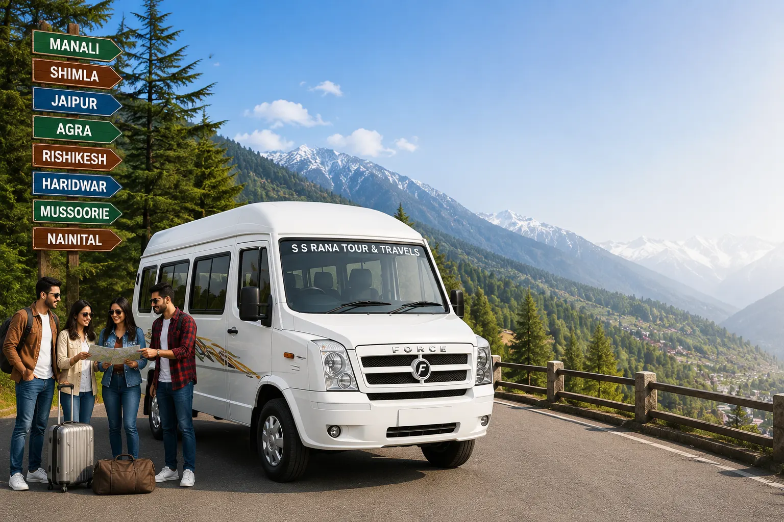 Tempo Traveller on Rent in Delhi for Outstation Trips with AC seating, professional drivers, and comfortable group travel.