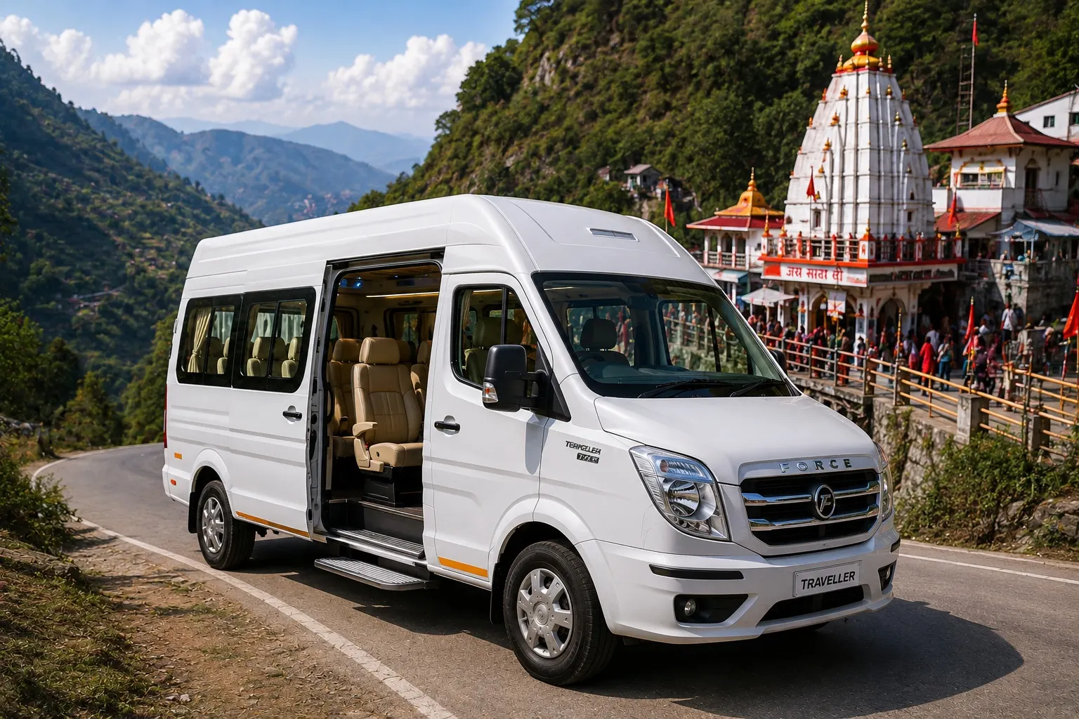 Tempo Traveller Rental Delhi for religious tours and pilgrimage group travel