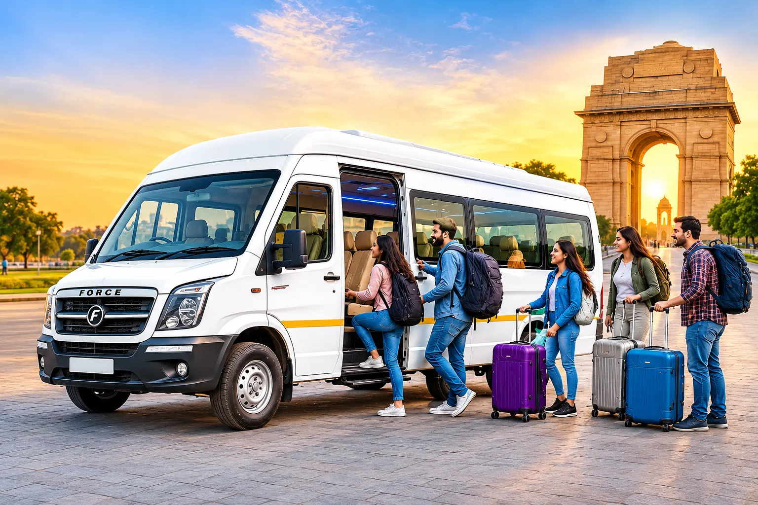 Tempo Traveller on Rent in Delhi for Family Trips and Group Tours