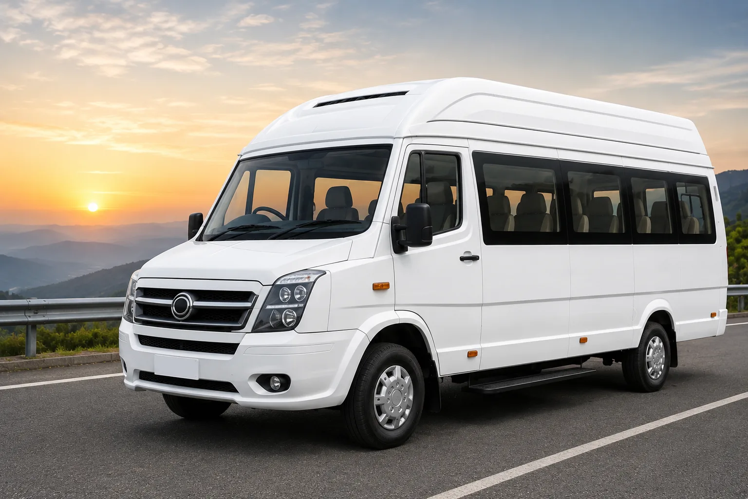Luxury Tempo Traveller on Rent in Delhi for outstation tours, family vacations, corporate travel, and group trips