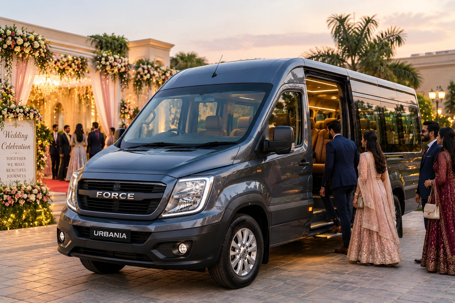 Luxury Urbania Tempo Traveller on rent for wedding groups