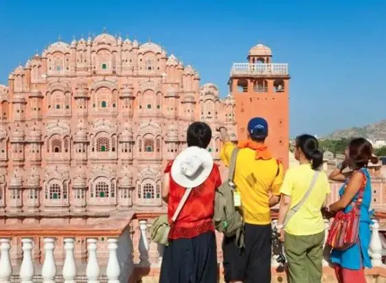 Family enjoying a memorable journey across Delhi Agra and Jaipur