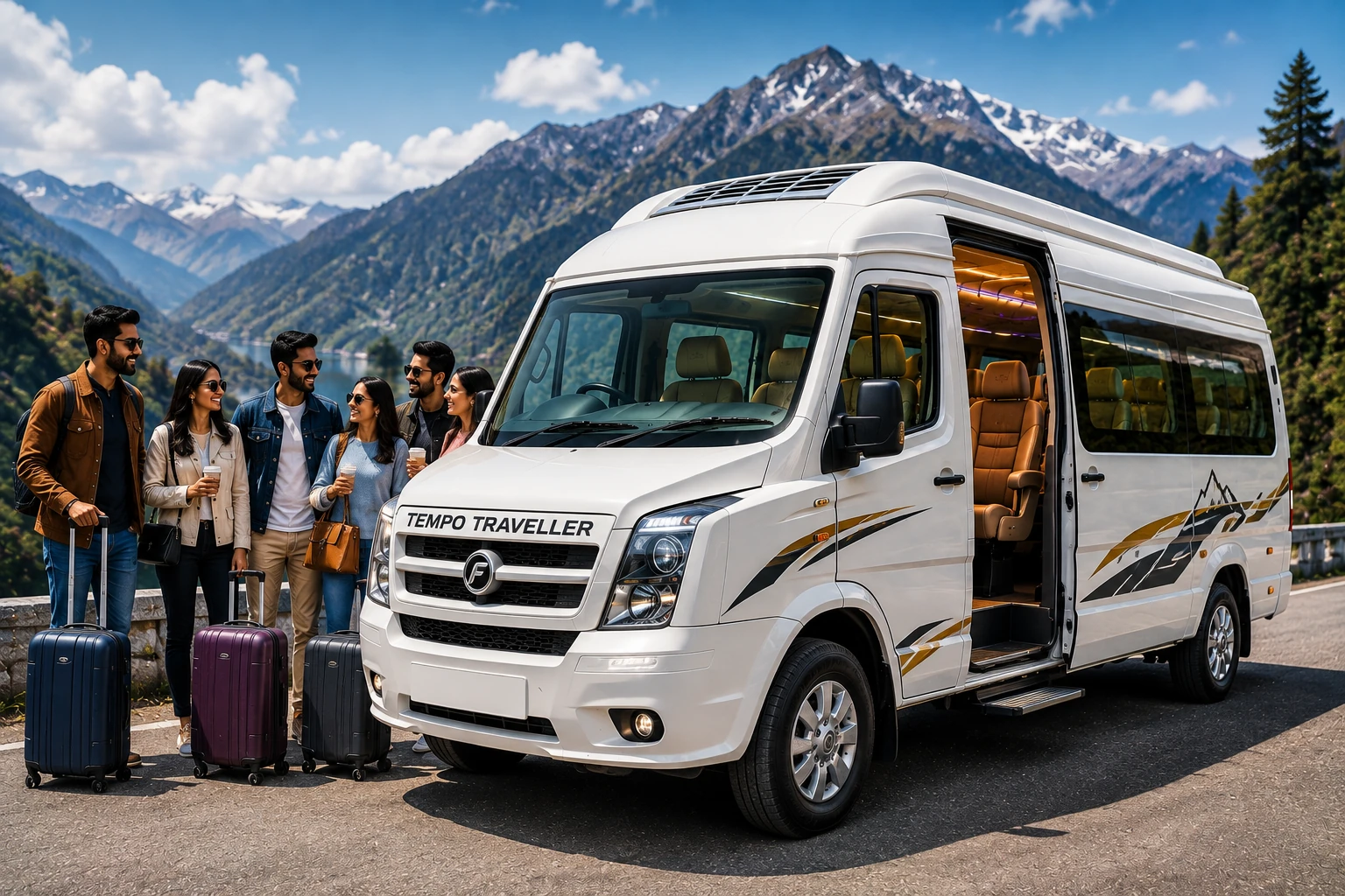 Luxury Tempo Traveller on rent in Delhi for comfortable long distance travel