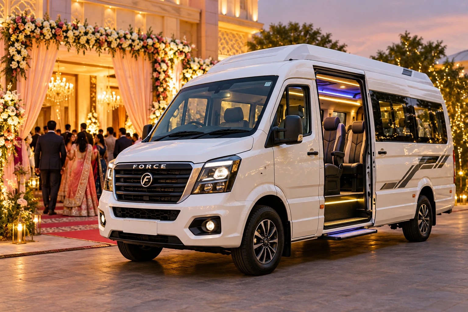 Premium Tempo Traveller on rent for wedding and events in Delhi