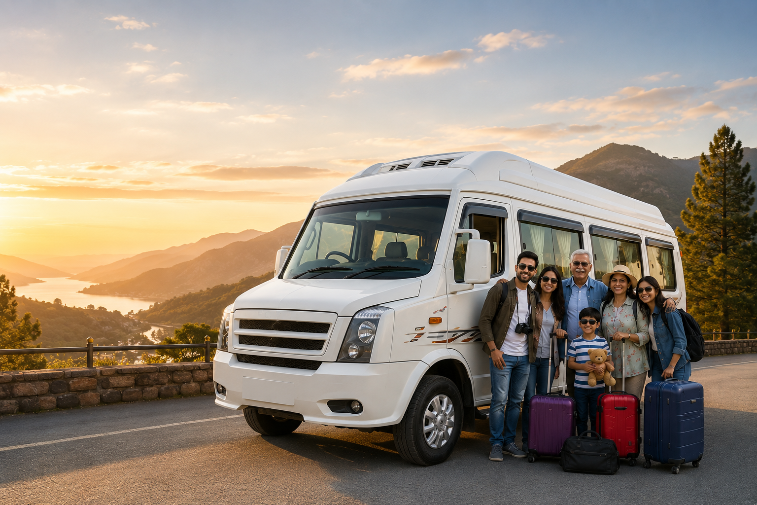 Luxury Tempo Traveller Rental in Delhi for Family and Friends Trips
