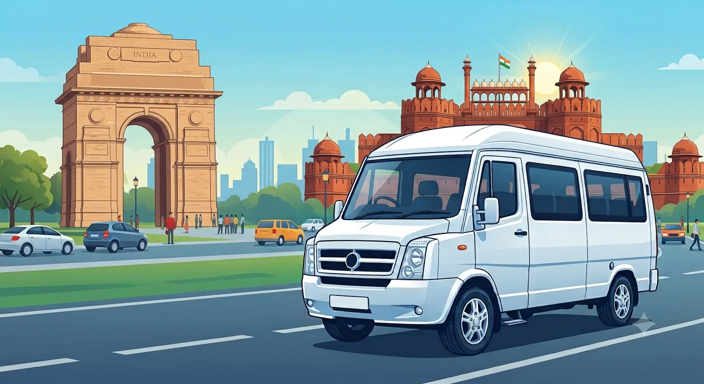 Luxury Tempo Traveller on Rent in Delhi NCR for Group Travel