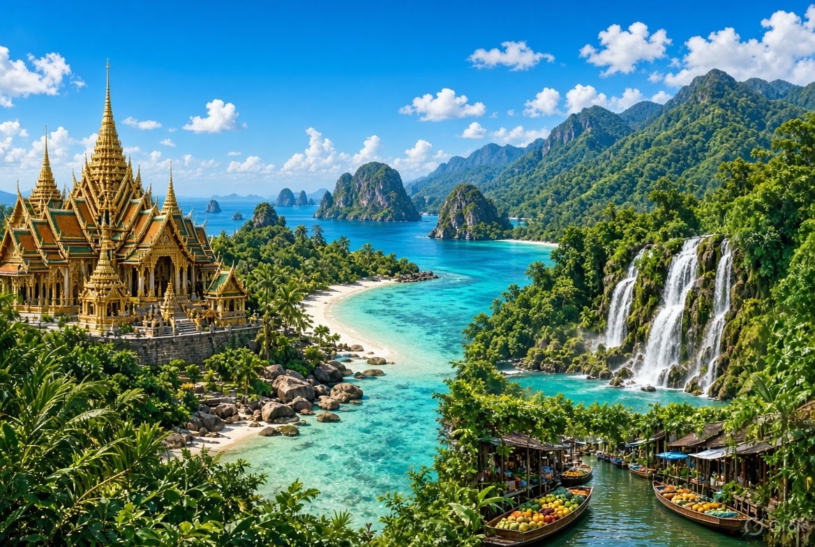 Thailand holiday packages featuring top destinations and full travel itineraries in Bangkok, Phuket, Krabi, Pattaya and Chiang Mai