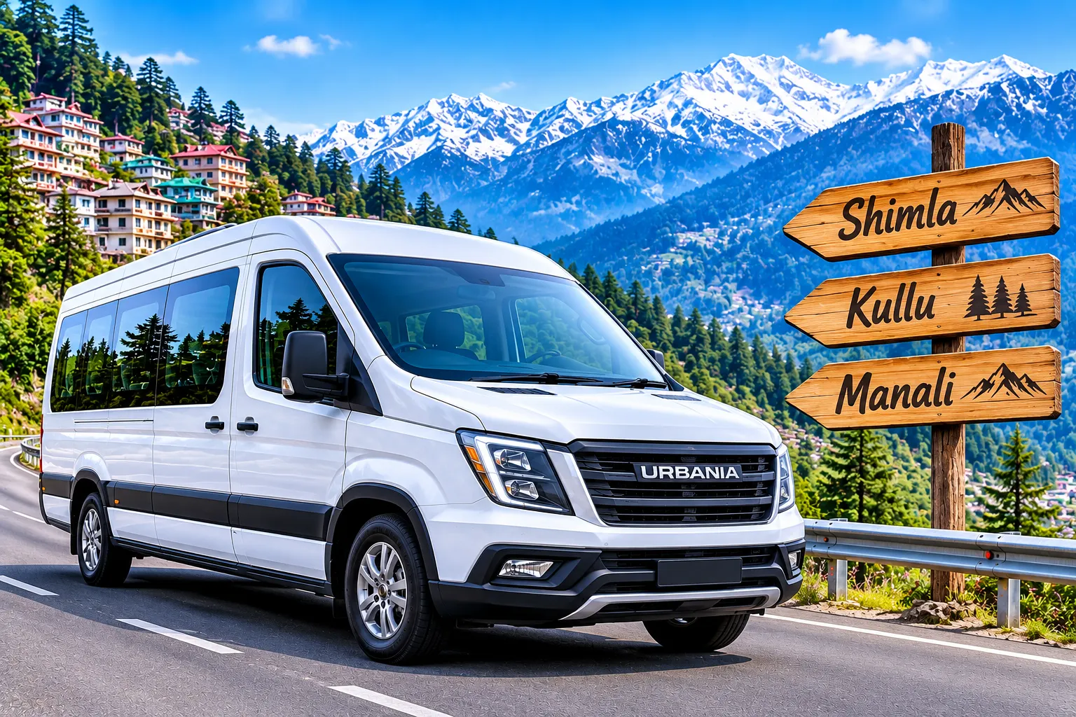 White Urbania Tempo Traveller